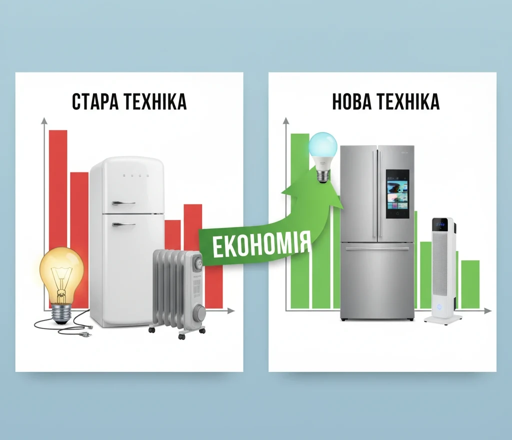 Енергоефективні прилади: порівняння старих і нових моделей