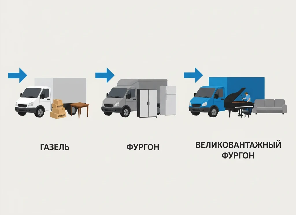 Порівняння машин для переїзду: газель, фургон та великовантажна вантажівка — яка підійде для вашого вантажу