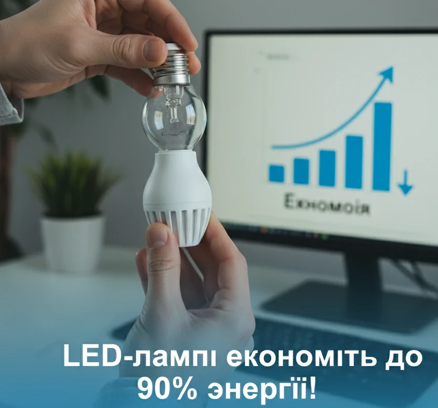 Як LED-лампи допомагають економити електроенергію
